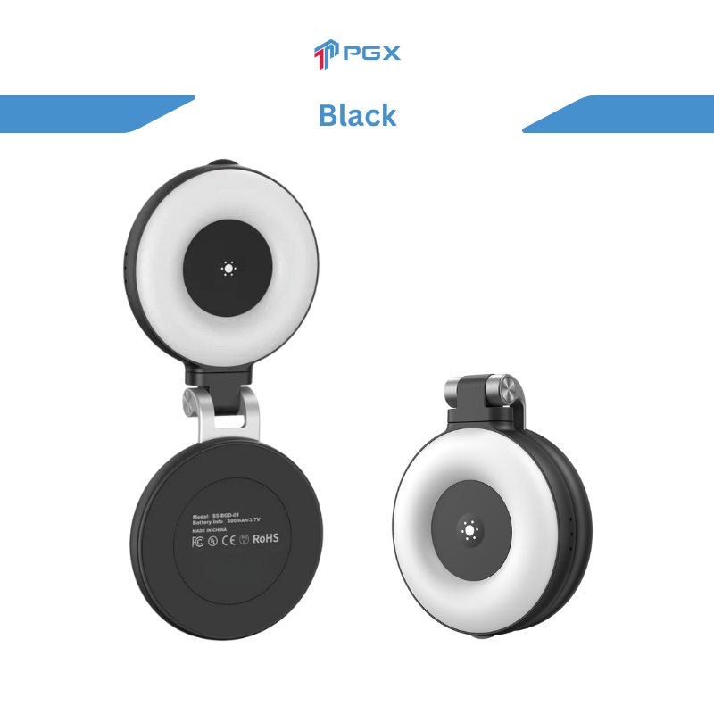 PGX™ HaloSnap Magnetic Selfie Light – MagSafe, Mirror & Stand