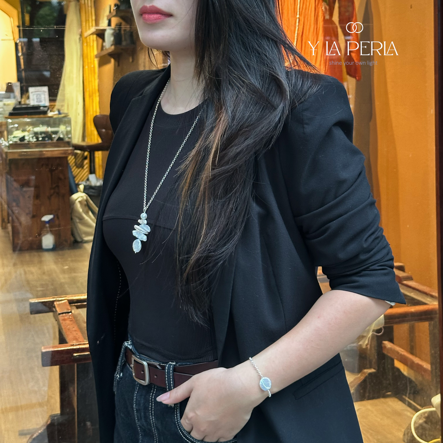 Cascade Of Pearl Bracelet