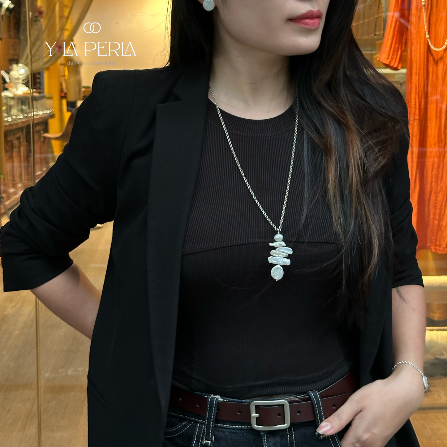 Cascade Of Pearl Necklace