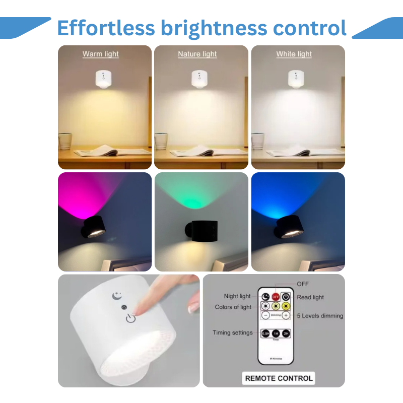 PGX™ RGB MagniGlow 360 — Rechargeable RGB Magnetic Wall Light