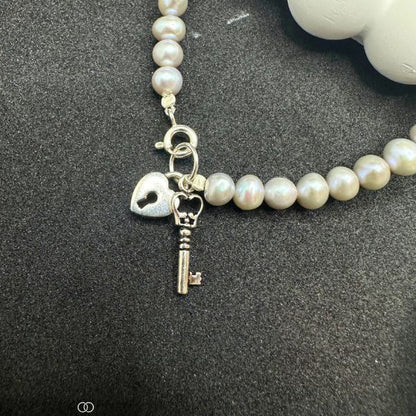 Love Lock Pearl Bracelet