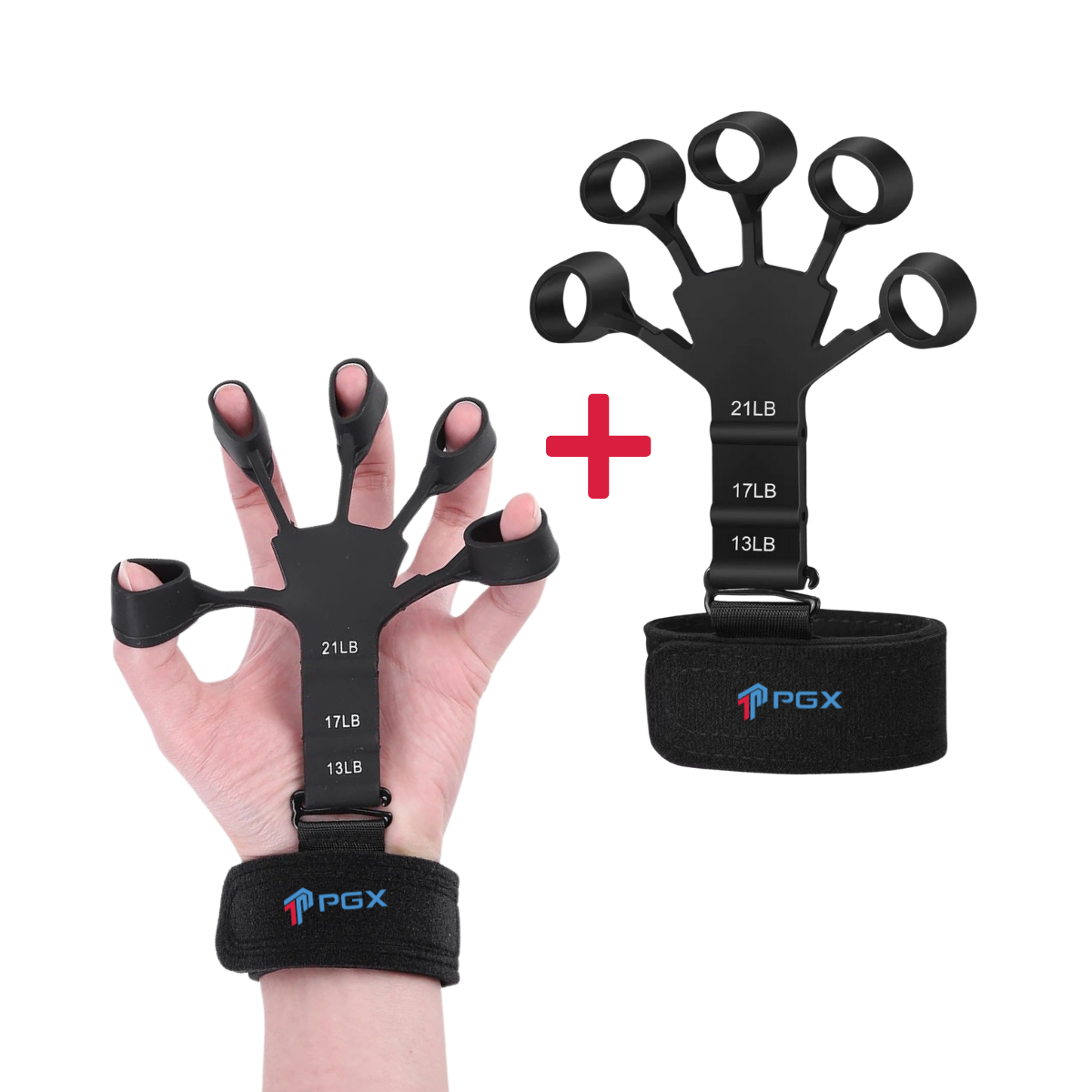 PGX™ FlexBand Grip – Adjustable Finger Exerciser (6 Tension Levels)